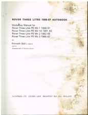 Rover litre mk1 for sale  ALFRETON