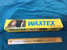 Rolo de papel encerado vintage WAXTEX na caixa anos 70? Anos 80?  Confira esse cabelo! comprar usado  Enviando para Brazil