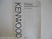 Kenwood 870s german for sale  CRAIGAVON