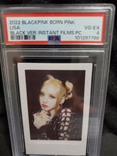 2022 Blackpink Born Pink Lisa Black Version Instant Films PC PSA 4 comprar usado  Enviando para Brazil