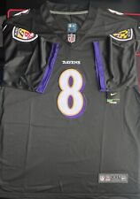 Camiseta masculina Baltimore Ravens #8 Lamar Jackson costurada preta tamanho 2XL nova com etiquetas, usado comprar usado  Enviando para Brazil