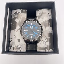 Oficial de infantaria IN-010 quartzo militar Gunmetal preto caixa e pulseira de aço inoxidável comprar usado  Enviando para Brazil