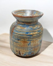Usado, Vaso de água antigo de madeira do Himalaia Matka original antigo esculpido à mão comprar usado  Enviando para Brazil