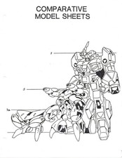 Folhas de modelo ROBOTECH "Comparative Mecha" - The Maceks Text/Layout Harmony Gold comprar usado  Enviando para Brazil