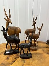 Joblot wooden antelope for sale  CHELTENHAM