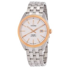 Relógio masculino Titoni Cosmo automático mostrador prateado 878 SRG-606 comprar usado  Enviando para Brazil