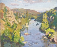 Tableau peinture 19èm d'occasion  Le Beausset