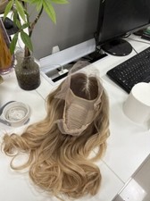 Usado, Peruca feminina Ombre loira 13x4 renda frontal cabelo humano boné pequeno comprar usado  Enviando para Brazil