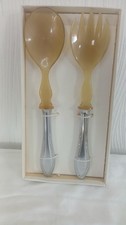 Salatbesteck teilig horn gebraucht kaufen  Schwerin-Umland II