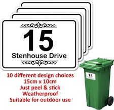 Wheelie bin stickers for sale  LONDON