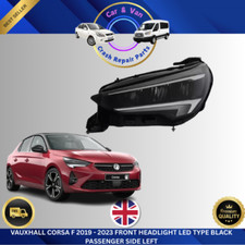 VAUXHALL CORSA F 2019 - 2023 FAROL DIANTEIRO LED TIPO PRETO PASSAGEIRO LADO ESQUERDO comprar usado  Enviando para Brazil
