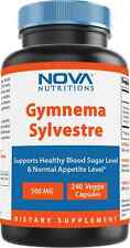 Nova Nutritions Gymnema Sylvestre 500mg 240 cápsulas vegetarianas, usado comprar usado  Enviando para Brazil