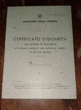 Patente regno italia usato Patente regno italia usato  Roma