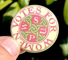 Emblema de broche feminino União Social e Política Votos para mulheres sufragistas comprar usado  Enviando para Brazil