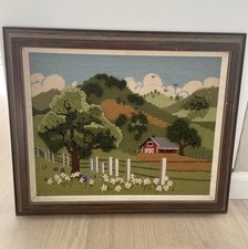 Vtg sunset needlepoint for sale  San Jose