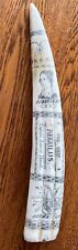 Scrimshaw tusk inch for sale  Winona