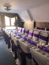 Purple chair sash for sale  HAYLING ISLAND