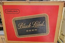 Caixa de cerveja vintage Carling Black Label 12-32 oz papelão revestido de plástico comprar usado  Enviando para Brazil