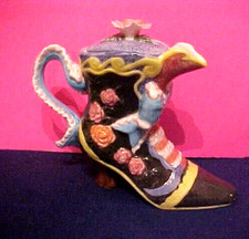 Victorian shoe teapot for sale  Wood Ridge