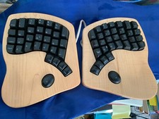Teclado ergonômico Split Keyboardio modelo 01-Q design borboleta madeira COMO ESTÁ comprar usado  Enviando para Brazil