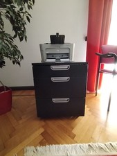 Cassettiera ikea nera usato  Torino