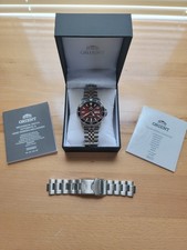 Relógio de mergulho masculino Orient Kamasu mostrador vermelho - Ra-aa0003r - Pulseira Miltat, usado comprar usado  Enviando para Brazil