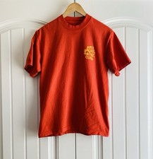 Camiseta masculina vermelha/laranja clube social antissocial gola redonda tamanho G, usado comprar usado  Enviando para Brazil
