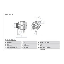 Cashback bosch alternator for sale  BIRMINGHAM