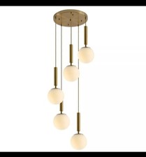 Candelabro globo de luz KCO Lighting 5 cluster dourado pingente modo luminária... comprar usado  Enviando para Brazil