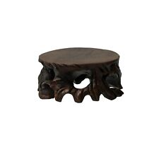 1,75" 2 peças x suporte de mesa redondo em forma de haste de madeira marrom st1230, usado comprar usado  Enviando para Brazil