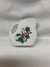 MINI JARRO DE DISCO Fiesta Ware Natal creme santo e fita 5 oz. comprar usado  Enviando para Brazil