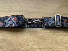 Black navy paisley for sale  WALSALL