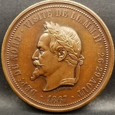 Medaille cuivre napoleon d'occasion  Antony