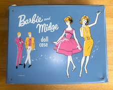 CAIXA DUPLA VINTAGE 1963 BARBIE AND MIDGE VINIL AZUL comprar usado  Enviando para Brazil