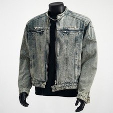 Jaqueta jeans masculina curta com zíper retrô casaco jeans solto estilo ocidental hip hop chique comprar usado Jaqueta jeans masculina curta com zíper retrô casaco jeans solto estilo ocidental hip hop chique comprar usado  Enviando para Brazil