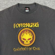 Camisa Vintage The Offspring Conspiracy of One Band Tour Y2K Flaming Skull GG comprar usado  Enviando para Brazil