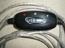 Conversor de cabo de interface de entrada/saída USB para MIDI conecta teclado de música ao PC comprar usado  Enviando para Brazil