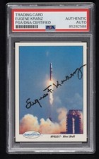 Cartão Space Shots #158 (PSA) Apollo 7 13 assinado por Eugene Kranz 1991 diretor de voo comprar usado  Enviando para Brazil