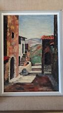 Tableau huile panneau d'occasion  Bardos