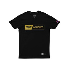 Camiseta de boxe ONE Lumpinee na manga logotipo bandeira tailandesa Muay Thai preta comprar usado  Enviando para Brazil