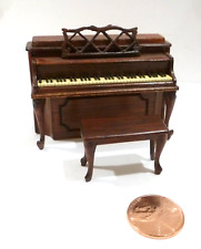 RALPH PARTELOW JR. CASA DE BONECAS MINIATURA ESCALA 1/2" (1:24) PIANO COM BANCO ASSINADO '92, usado comprar usado  Enviando para Brazil