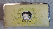 Carteira Betty Boop amarelada/castanho "King Features" fecho de pressão com bolso com zíper comprar usado  Enviando para Brazil
