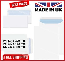 Envelopes Brancos DL Manilla Plain Quality Office Supplies Reino Unido 100GSM comprar usado  Enviando para Brazil