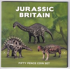 GB 2023 Jurassic Park 50p 5 conjunto de moedas na pasta #A27 comprar usado  Enviando para Brazil