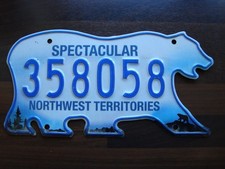 Nummernschild northwest territ gebraucht kaufen  Wesseling