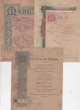 Menus années 1880 d'occasion  Lurcy-Lévis
