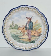 Assiette faïence décor d'occasion  Matour