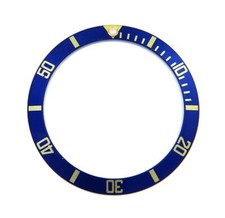 Moldura de ouro azul e amarelo genuína Rolex Submariner 16803 16613 16808 16618 inserção, usado comprar usado  Enviando para Brazil