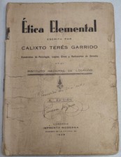 ETICA ELEMENTAL CALIXTO TERES GARRIDO, LOGROÑO 1938 comprar usado  Enviando para Brazil