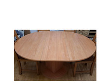 Table ronde rallonge d'occasion  Viry-Châtillon